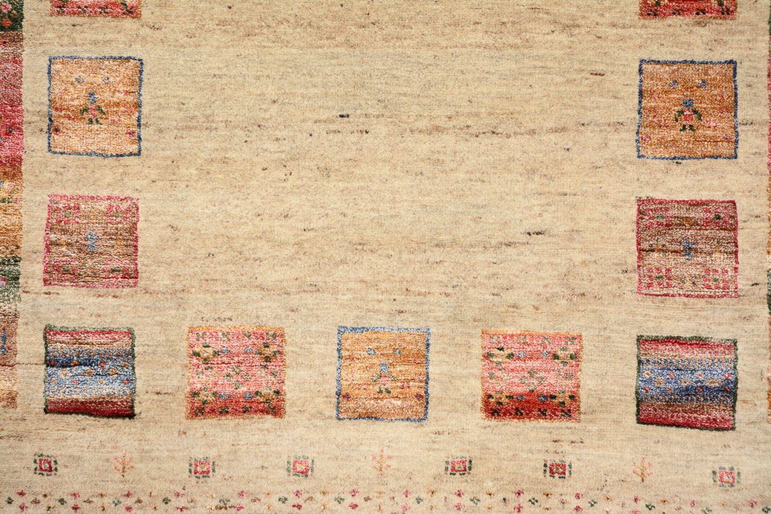 Løber Gabbeh-tæppe - Loribaft Indus - 204 x 95 cm - flerfarvet