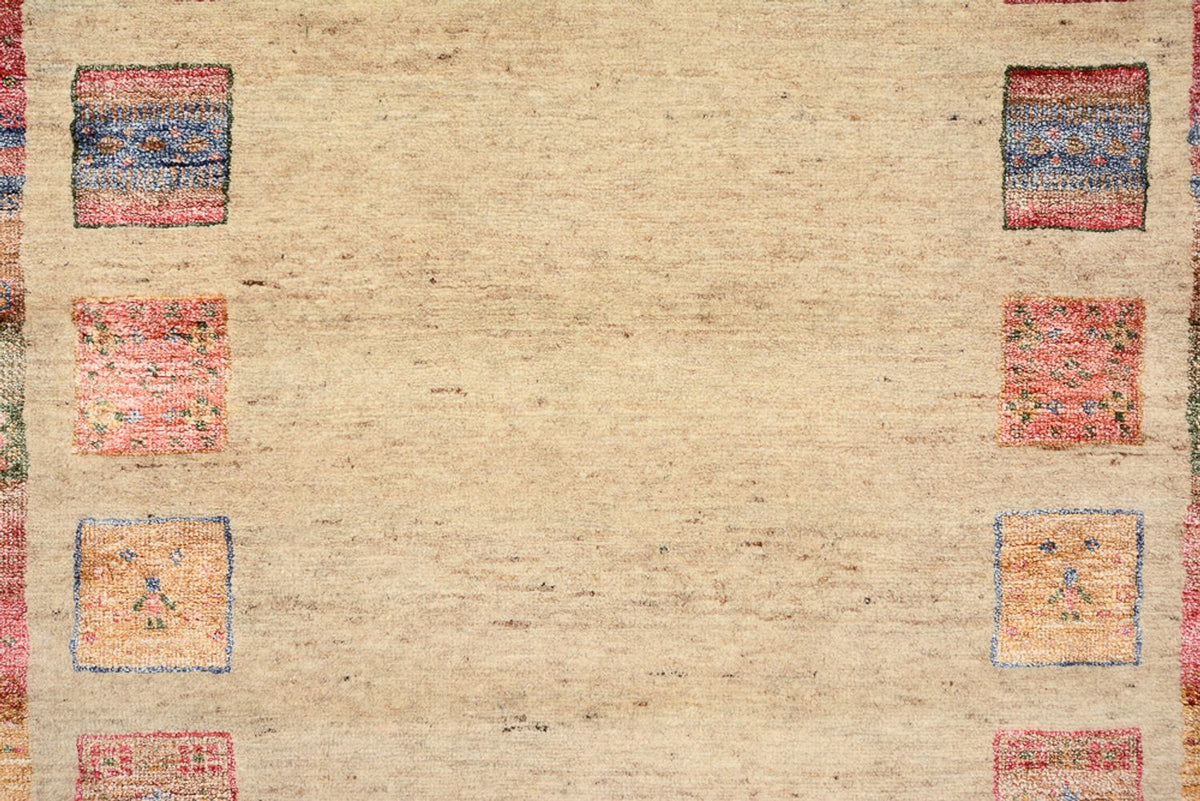 Løber Gabbeh-tæppe - Loribaft Indus - 202 x 94 cm - flerfarvet