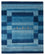 Gabbeh-tæppe - Loribaft Indus - 303 x 241 cm - havblå