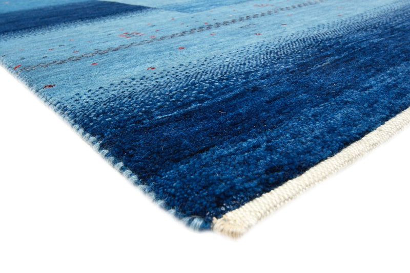 Gabbeh-tæppe - Loribaft Indus - 303 x 241 cm - havblå