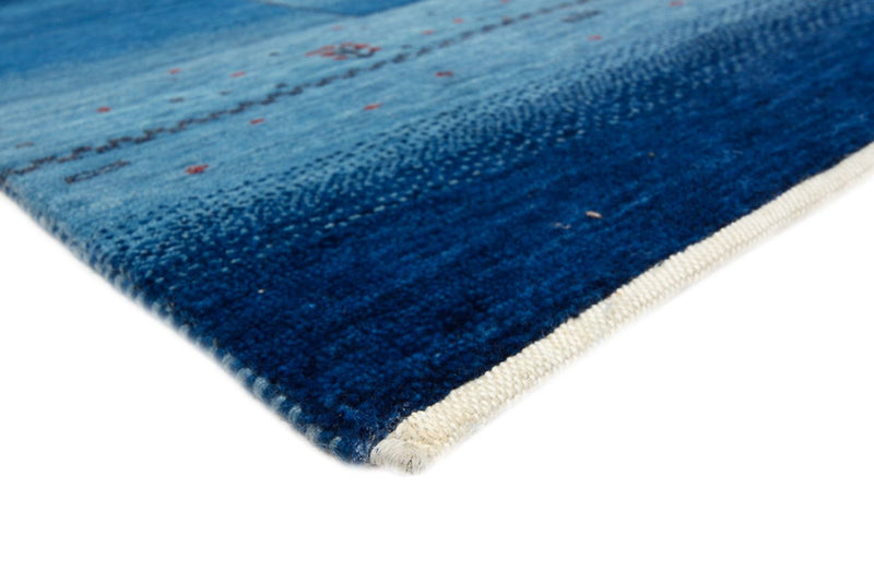 Gabbeh-tæppe - Loribaft Indus - 232 x 177 cm - havblå