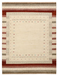 Gabbeh-tæppe - Loribaft Indus - 229 x 174 cm - lys beige