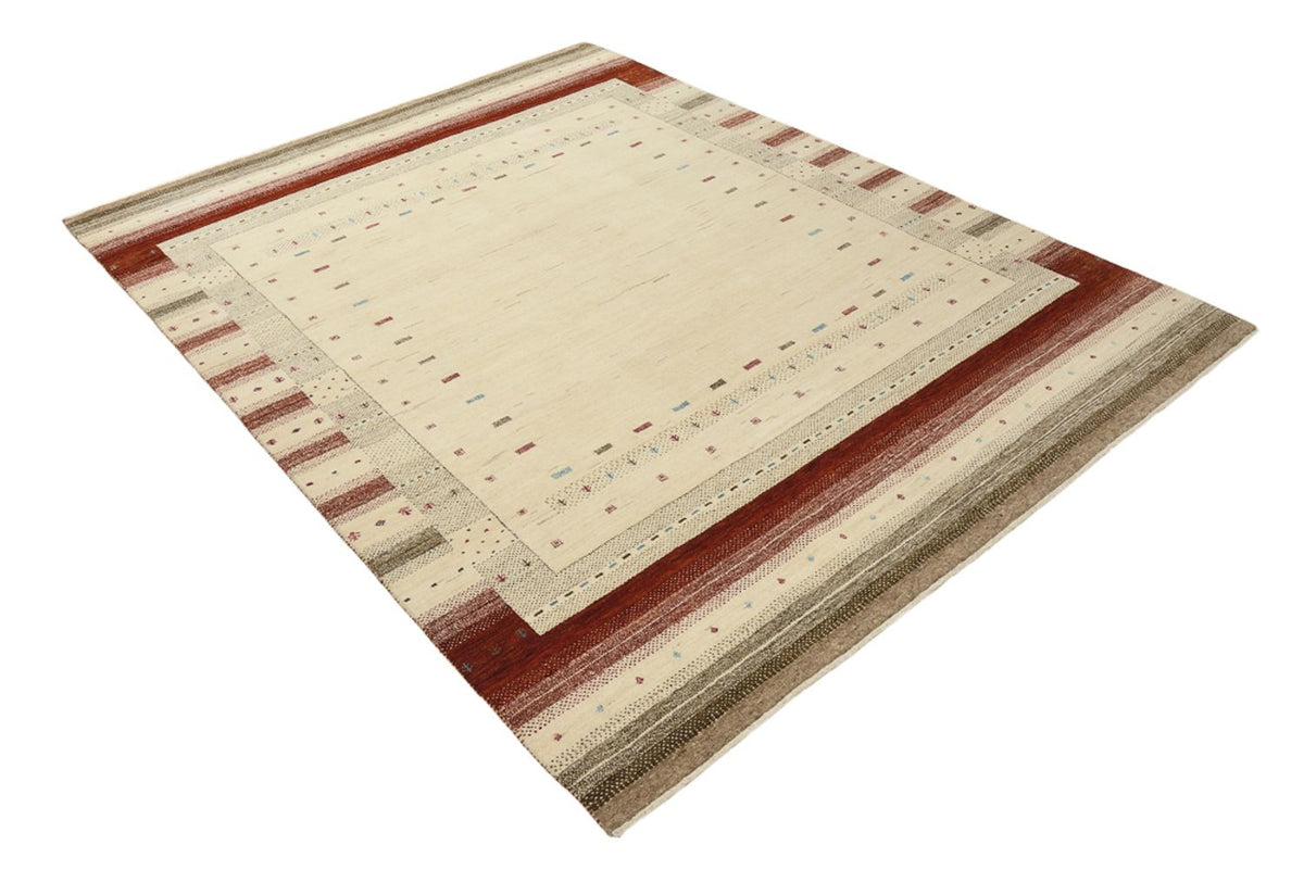 Gabbeh-tæppe - Loribaft Indus - 229 x 174 cm - lys beige