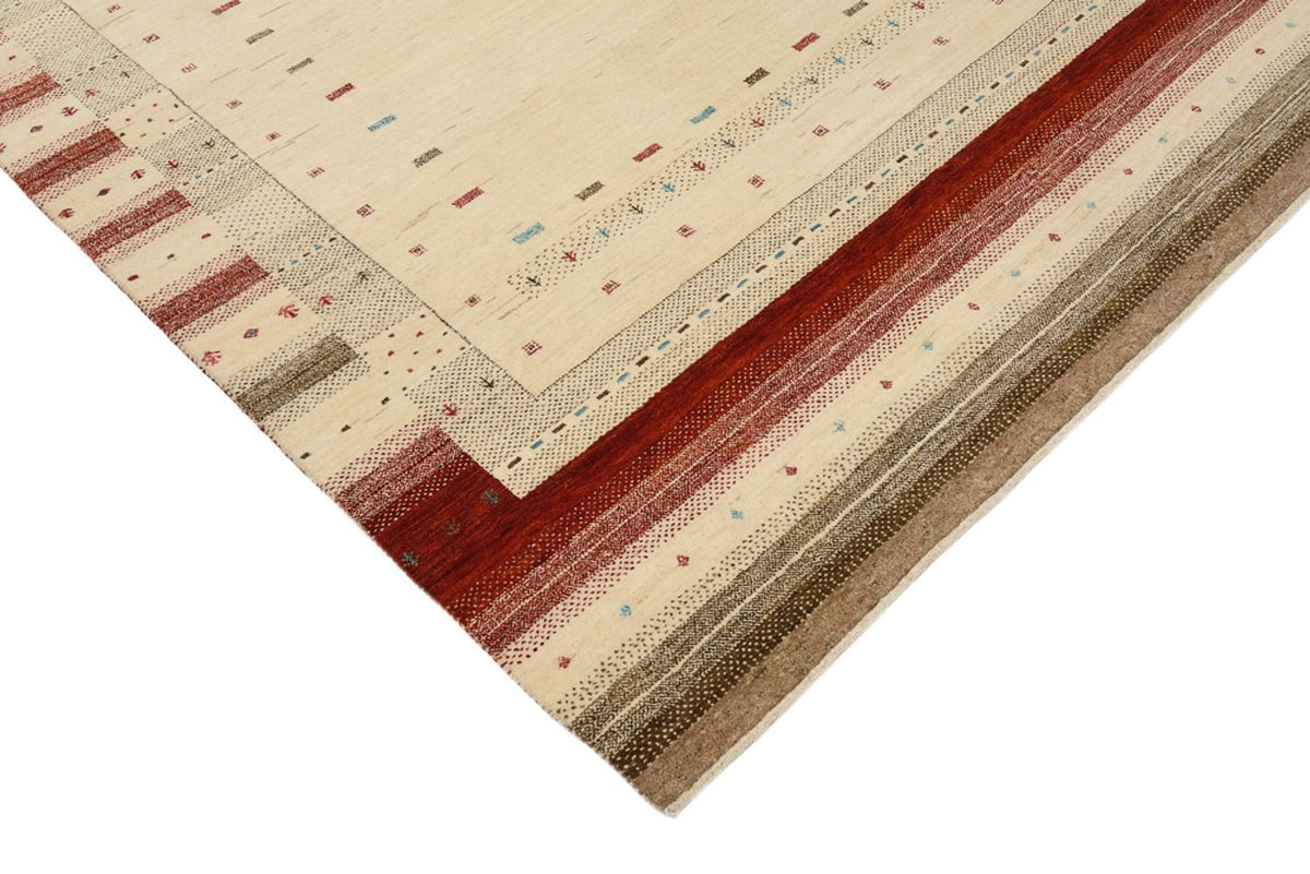 Gabbeh-tæppe - Loribaft Indus - 229 x 174 cm - lys beige
