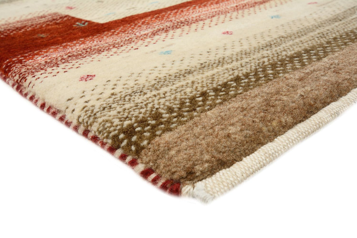 Gabbeh-tæppe - Loribaft Indus - 199 x 158 cm - lys beige