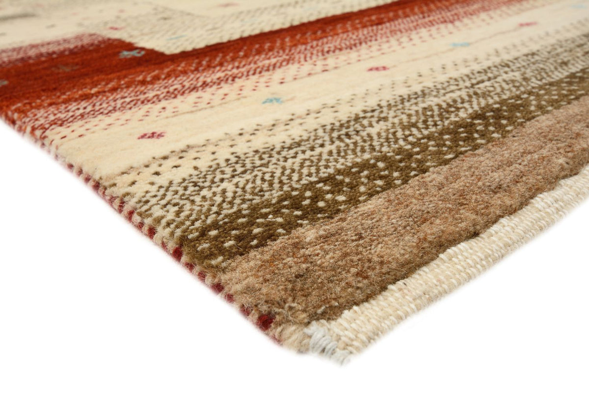 Gabbeh-tæppe - Loribaft Indus - 199 x 155 cm - lys beige