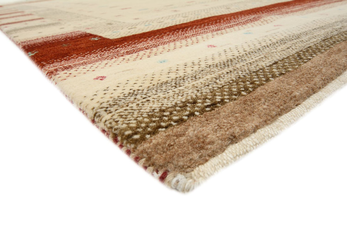 Gabbeh-tæppe - Loribaft Indus - 205 x 152 cm - lys beige