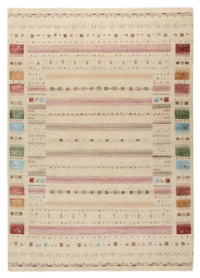 Gabbeh-tæppe - Loribaft Indus - 246 x 174 cm - lys beige