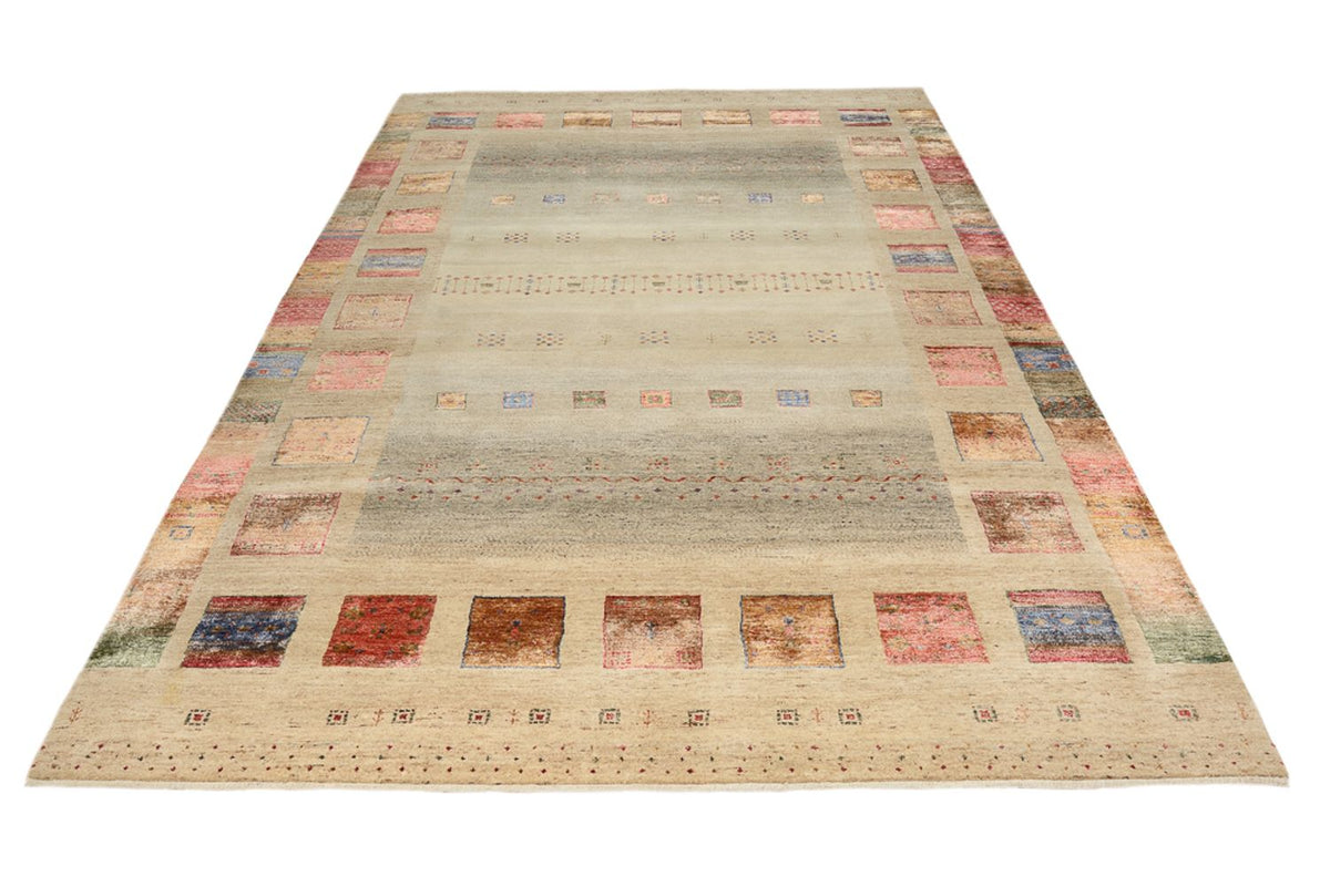 Gabbeh-tæppe - Loribaft Indus - 306 x 205 cm - lys beige
