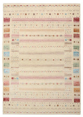 Gabbeh-tæppe - Loribaft Indus - 206 x 149 cm - lys beige
