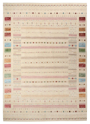 Gabbeh-tæppe - Loribaft Indus - 356 x 251 cm - lys beige