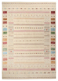 Gabbeh-tæppe - Loribaft Indus - 356 x 251 cm - lys beige