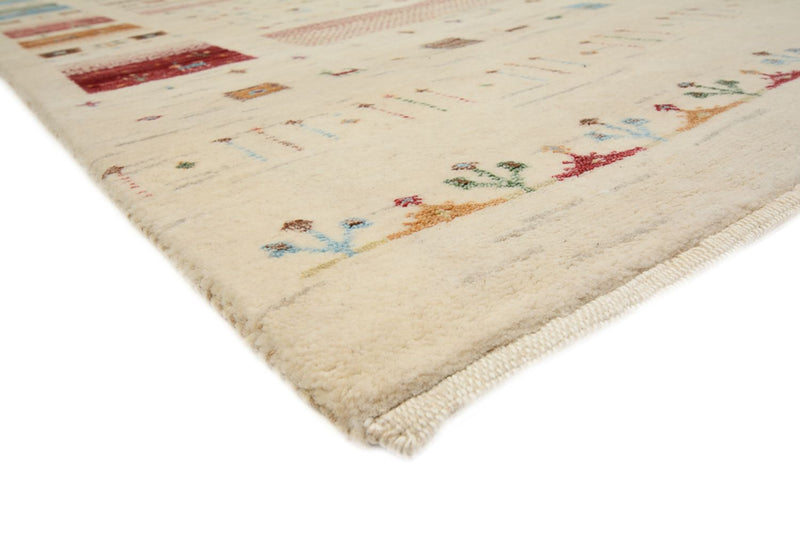 Gabbeh-tæppe - Loribaft Indus - 304 x 203 cm - lys beige