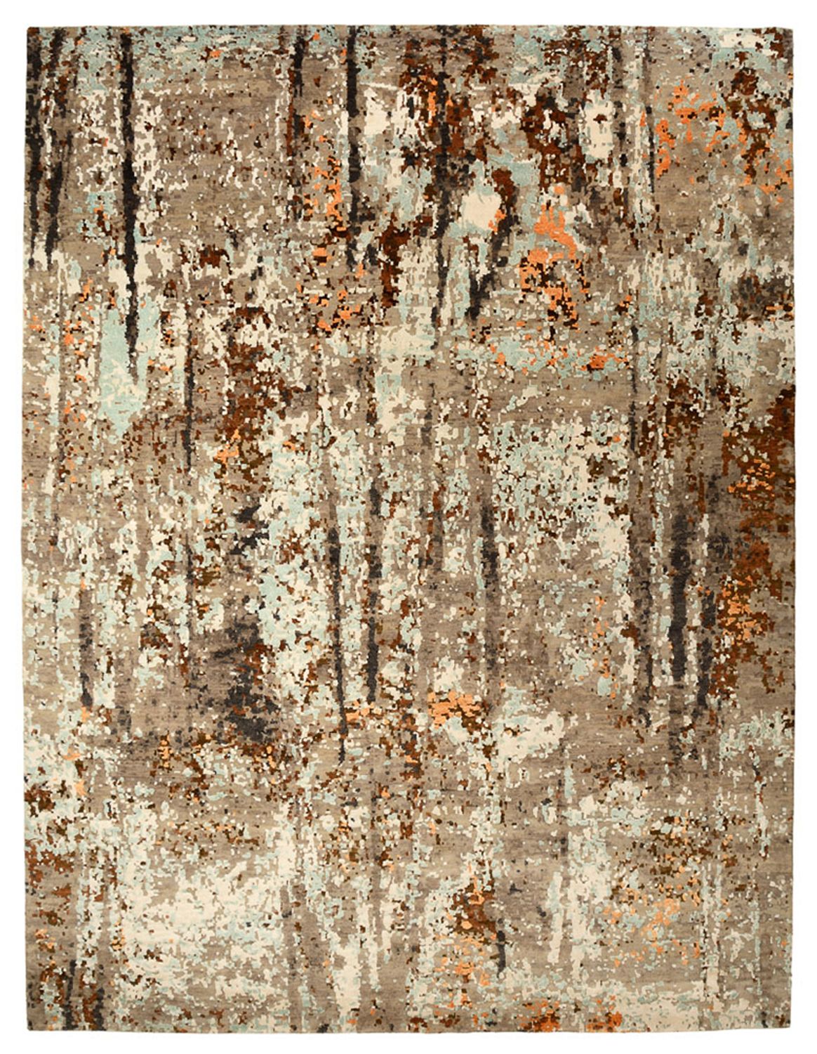 Designer tæppe - 361 x 277 cm - flerfarvet