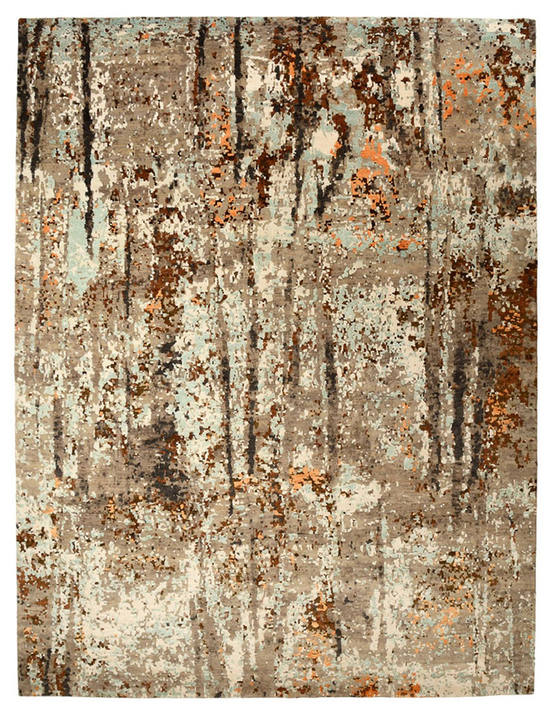 Designer tæppe - 361 x 277 cm - flerfarvet