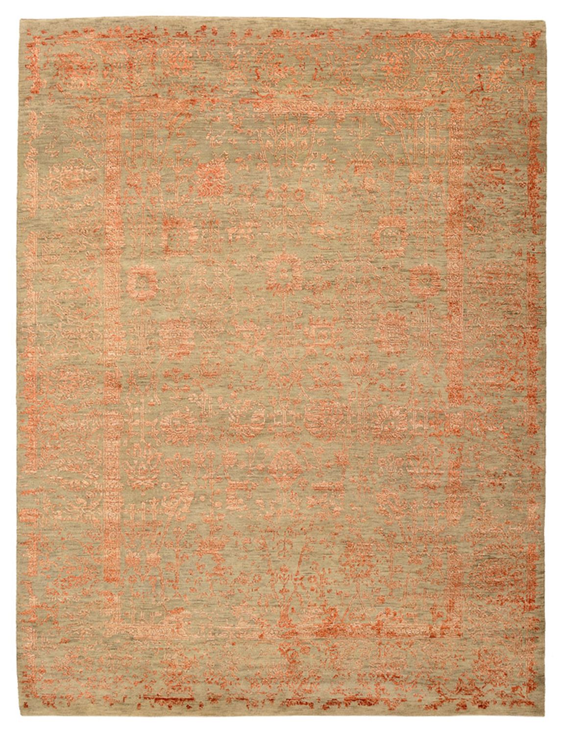 Designer tæppe - 231 x 175 cm - rust