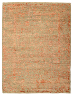 Designer tæppe - 231 x 175 cm - rust