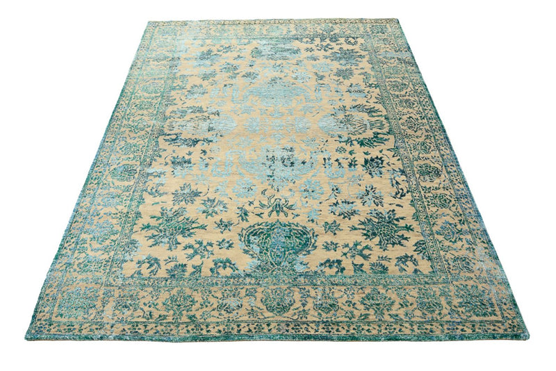 Designer tæppe - 201 x 155 cm - lys beige