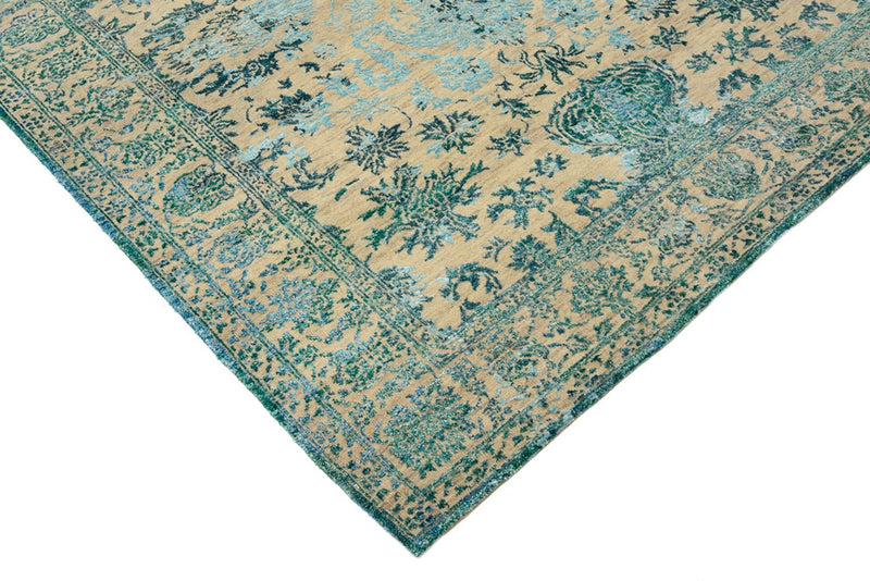 Designer tæppe - 201 x 155 cm - lys beige
