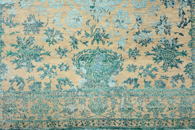 Designer tæppe - 201 x 155 cm - lys beige