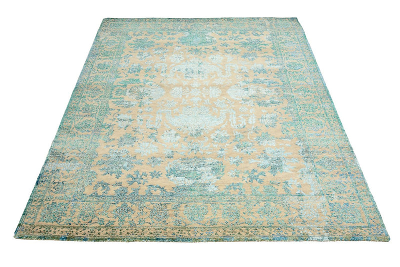 Designer tæppe - 201 x 155 cm - lys beige