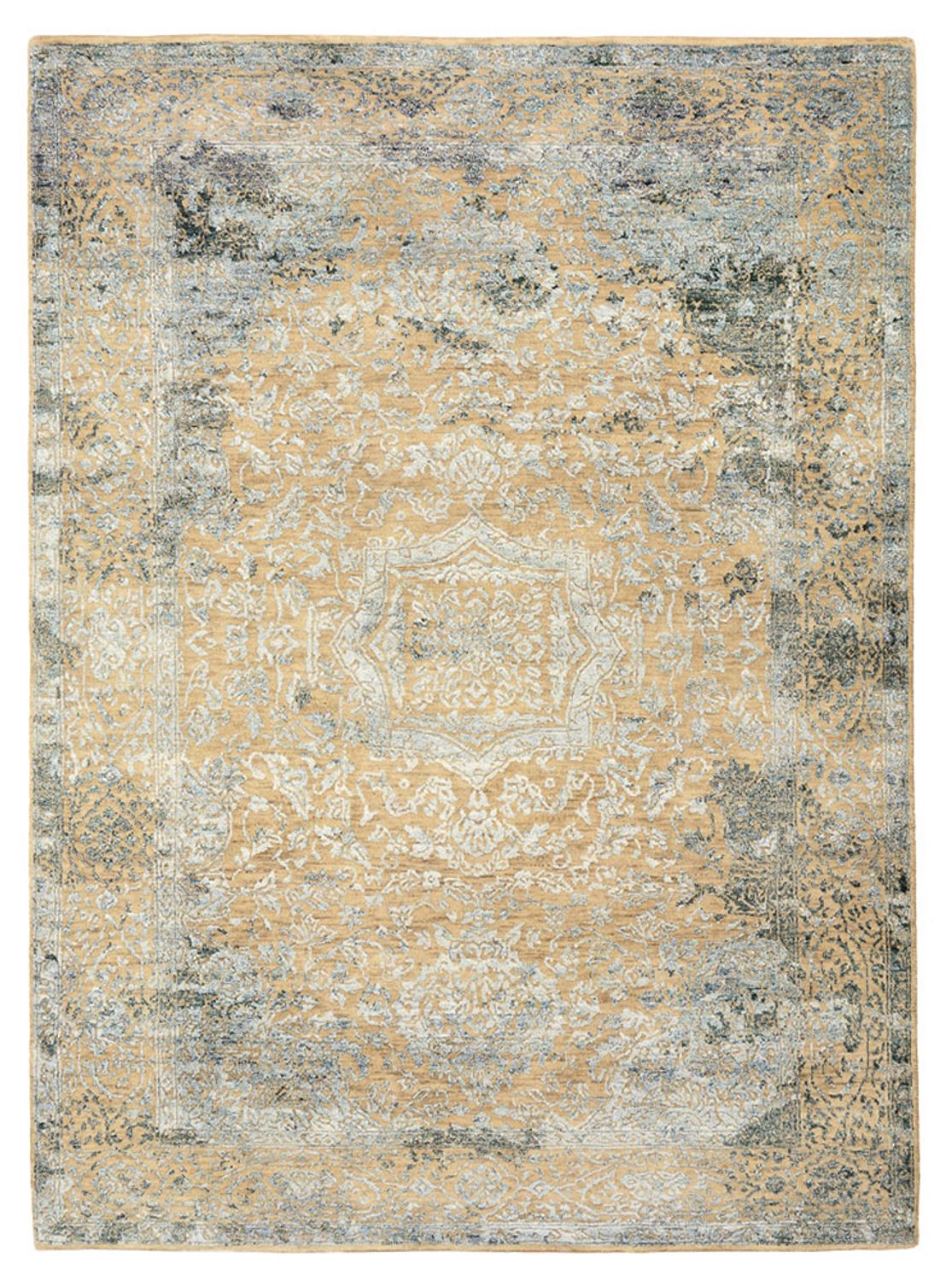 Designer tæppe - 197 x 145 cm - karamel