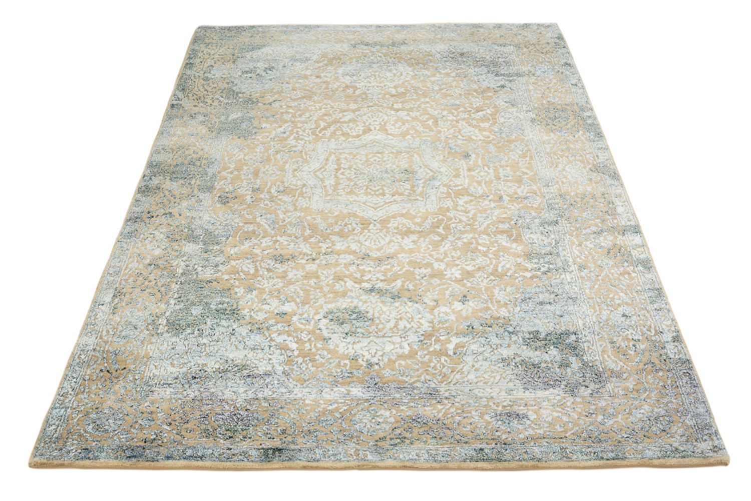 Designer tæppe - 197 x 145 cm - karamel