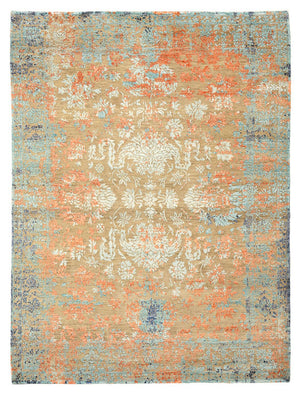 Designer tæppe - 195 x 149 cm - flerfarvet