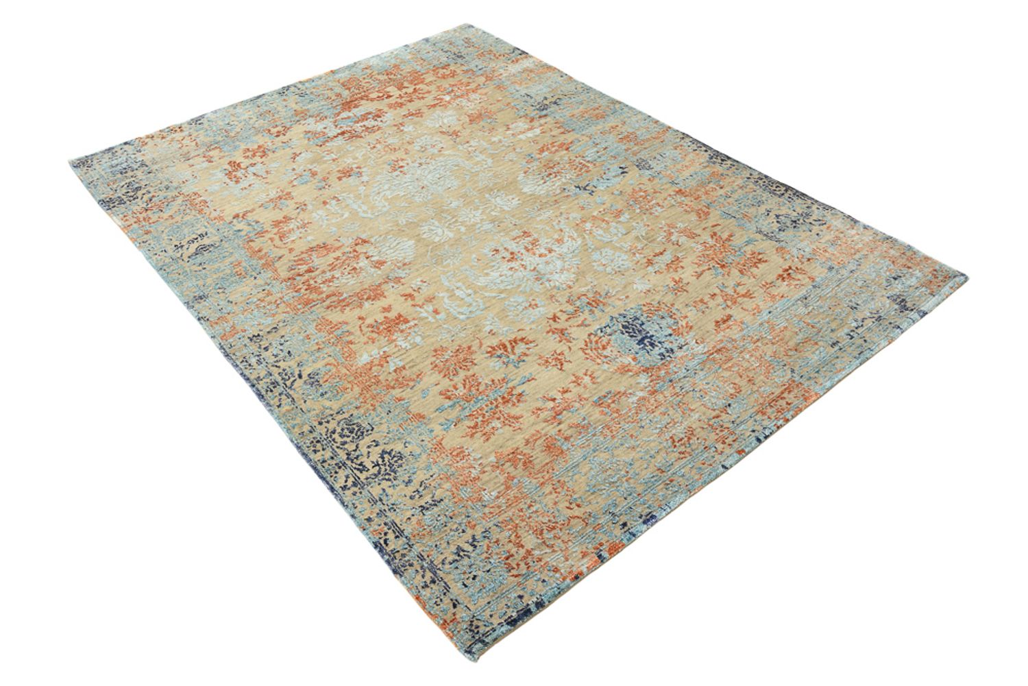 Designer tæppe - 195 x 149 cm - flerfarvet