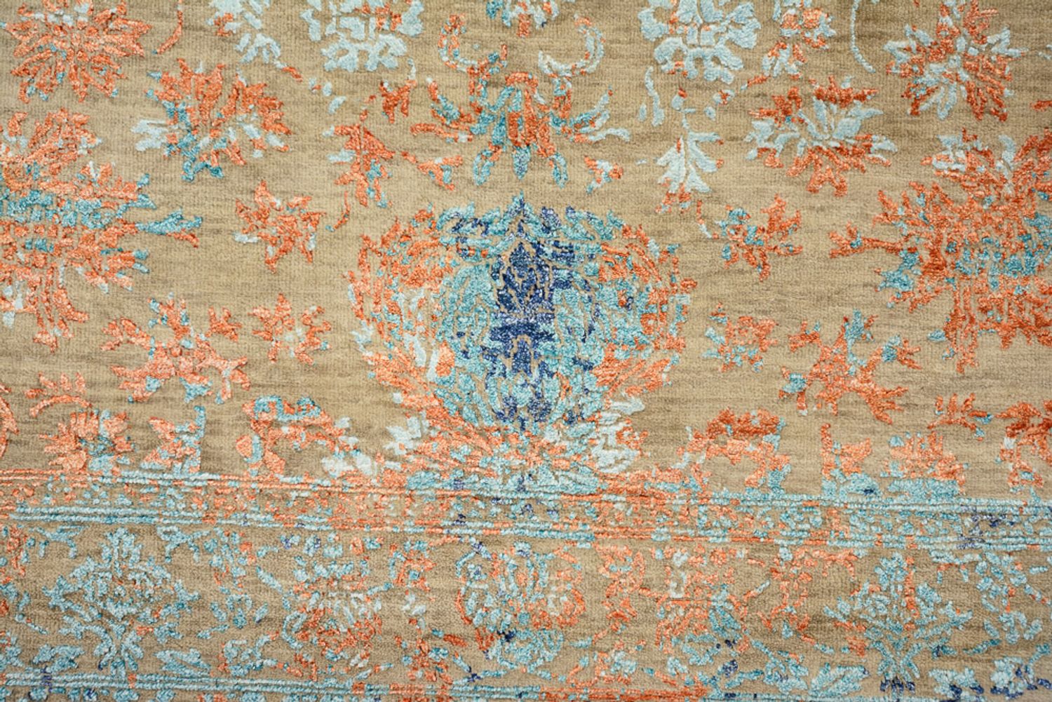 Designer tæppe - 195 x 149 cm - flerfarvet