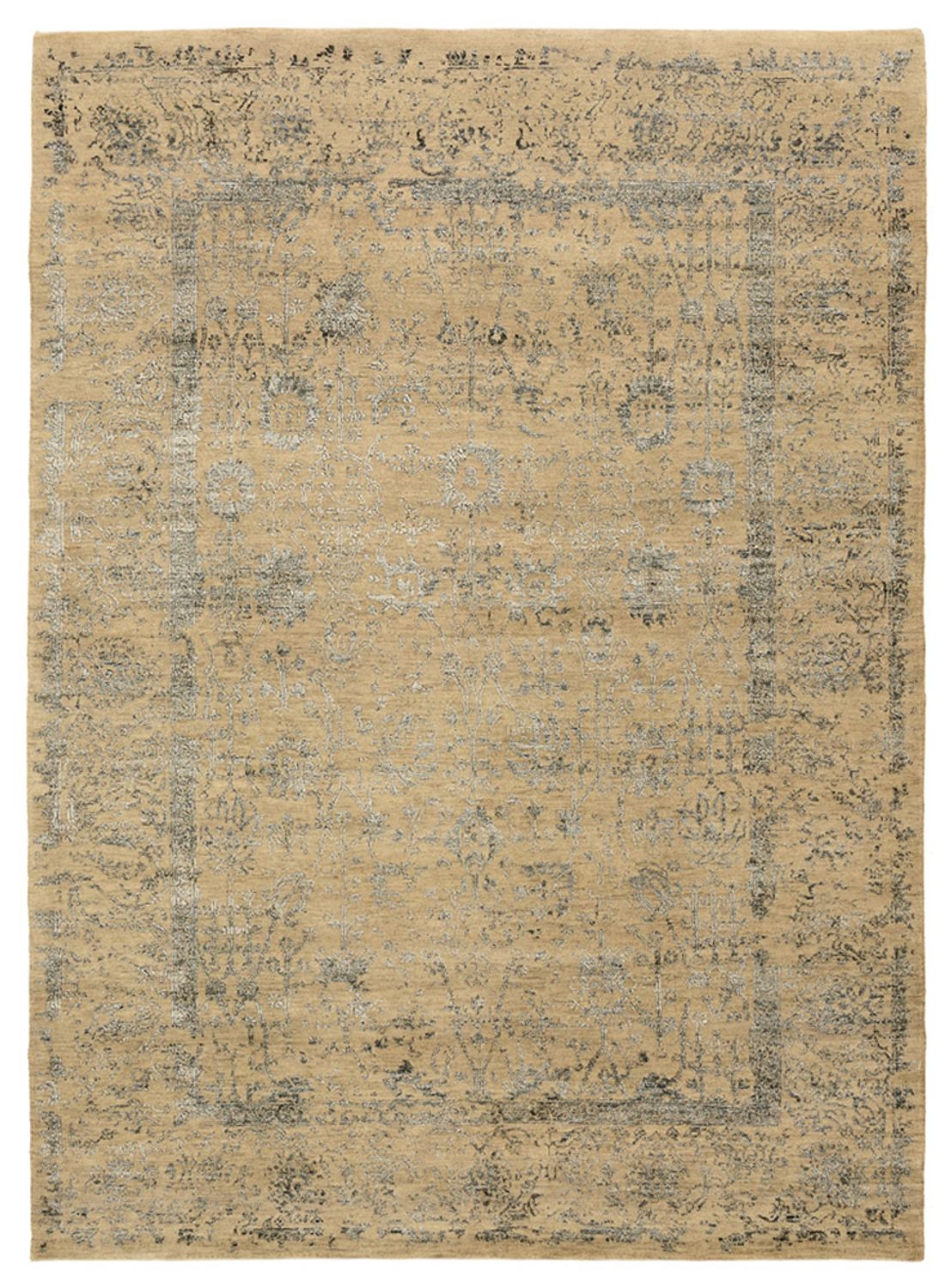 Designer tæppe - 231 x 168 cm - sand