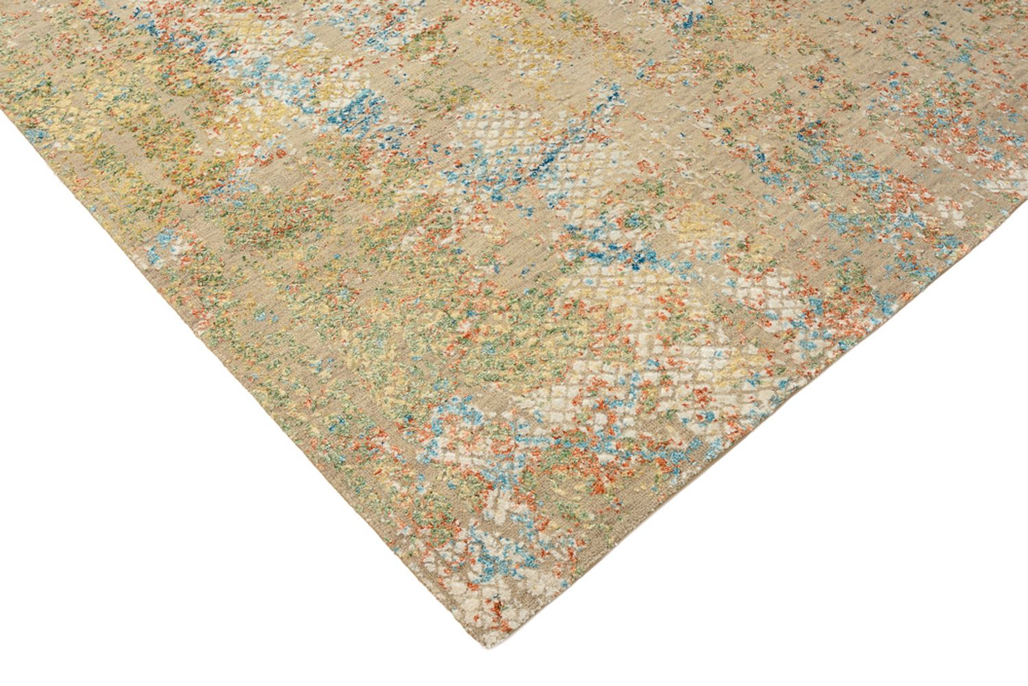 Designer tæppe - 203 x 146 cm - kamel
