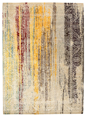 Designer tæppe - 349 x 252 cm - flerfarvet