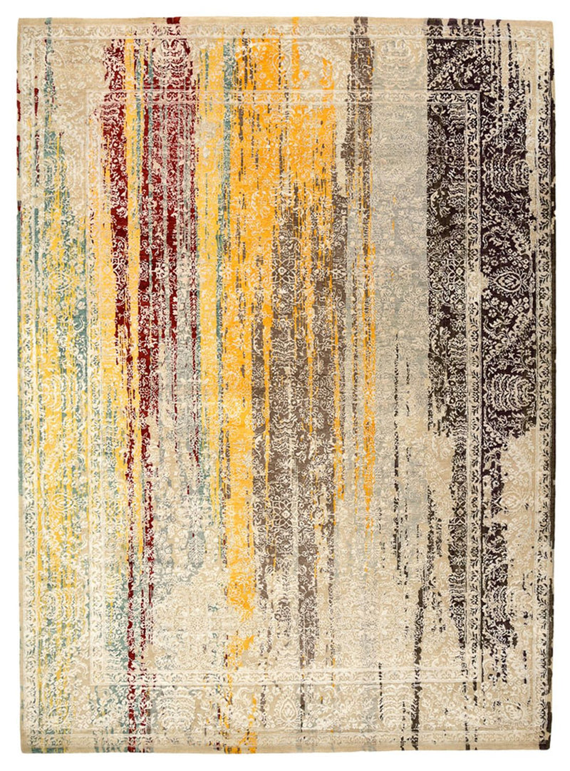 Designer tæppe - 349 x 252 cm - flerfarvet