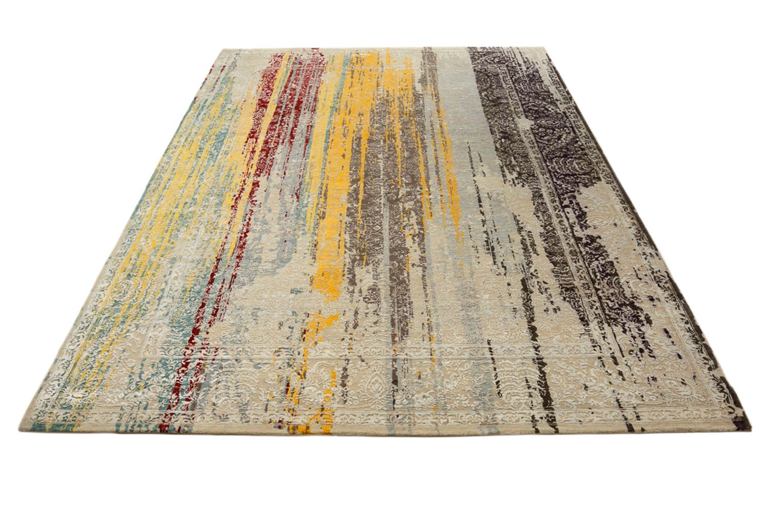 Designer tæppe - 349 x 252 cm - flerfarvet