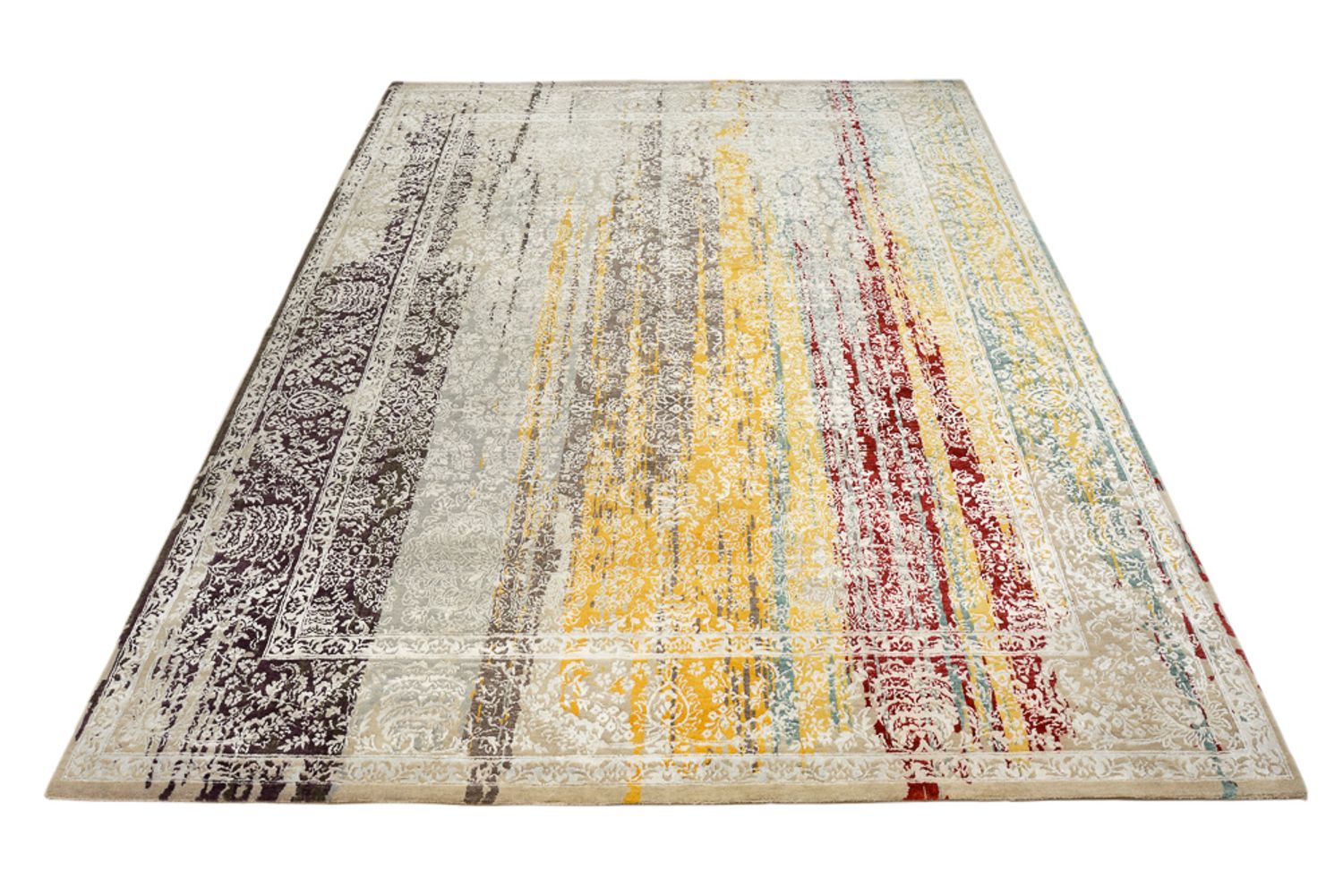 Designer tæppe - 349 x 252 cm - flerfarvet