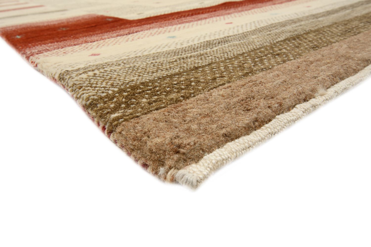 Gabbeh-tæppe - Loribaft Indus - 300 x 254 cm - lys beige