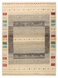 Gabbeh-tæppe - Loribaft Indus - 244 x 177 cm - lys beige