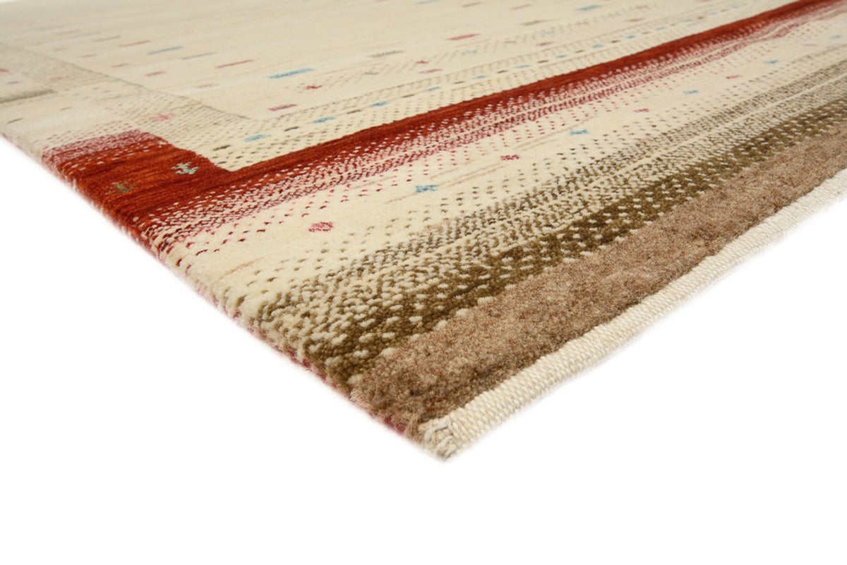 Løber Gabbeh-tæppe - Loribaft Indus - 298 x 83 cm - lys beige