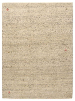 Gabbeh-tæppe - Loribaft Indus - 238 x 175 cm - lys beige