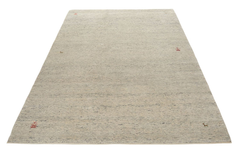 Gabbeh-tæppe - Loribaft Indus - 238 x 175 cm - lys beige