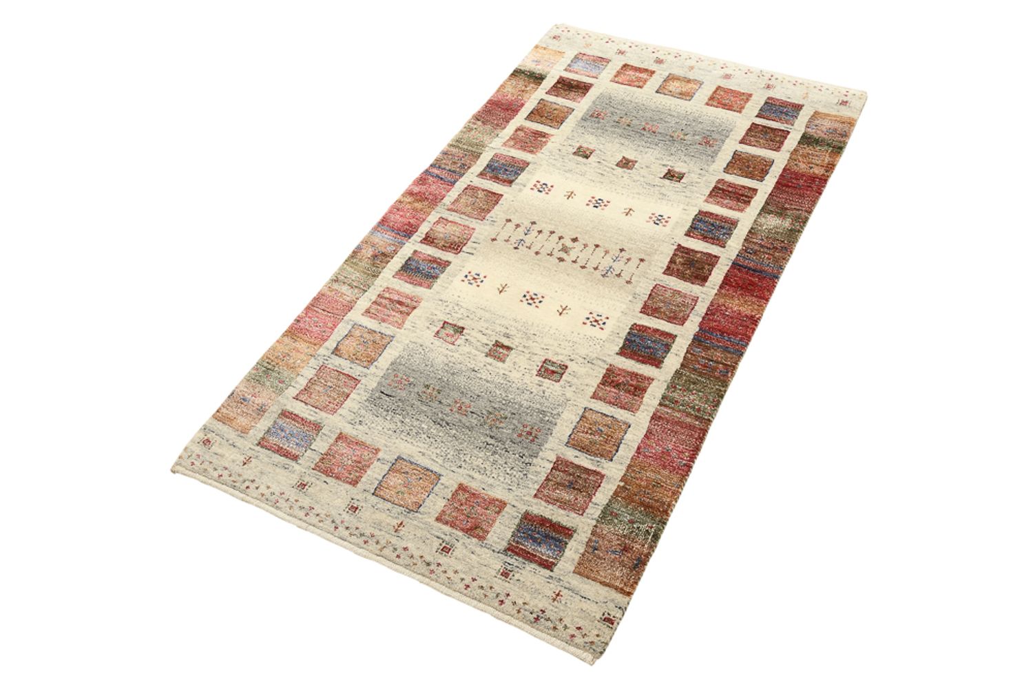 Gabbeh-tæppe - Loribaft Indus - 142 x 76 cm - flerfarvet