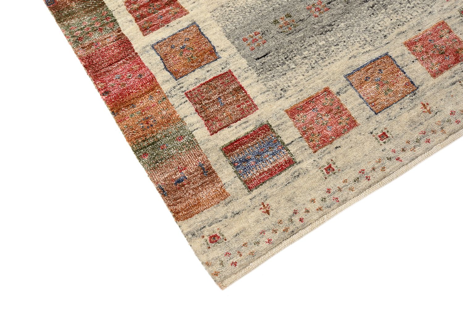 Gabbeh-tæppe - Loribaft Indus - 142 x 76 cm - flerfarvet
