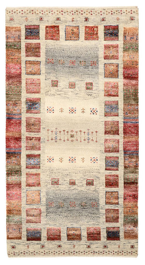 Gabbeh-tæppe - Loribaft Indus - 141 x 76 cm - flerfarvet