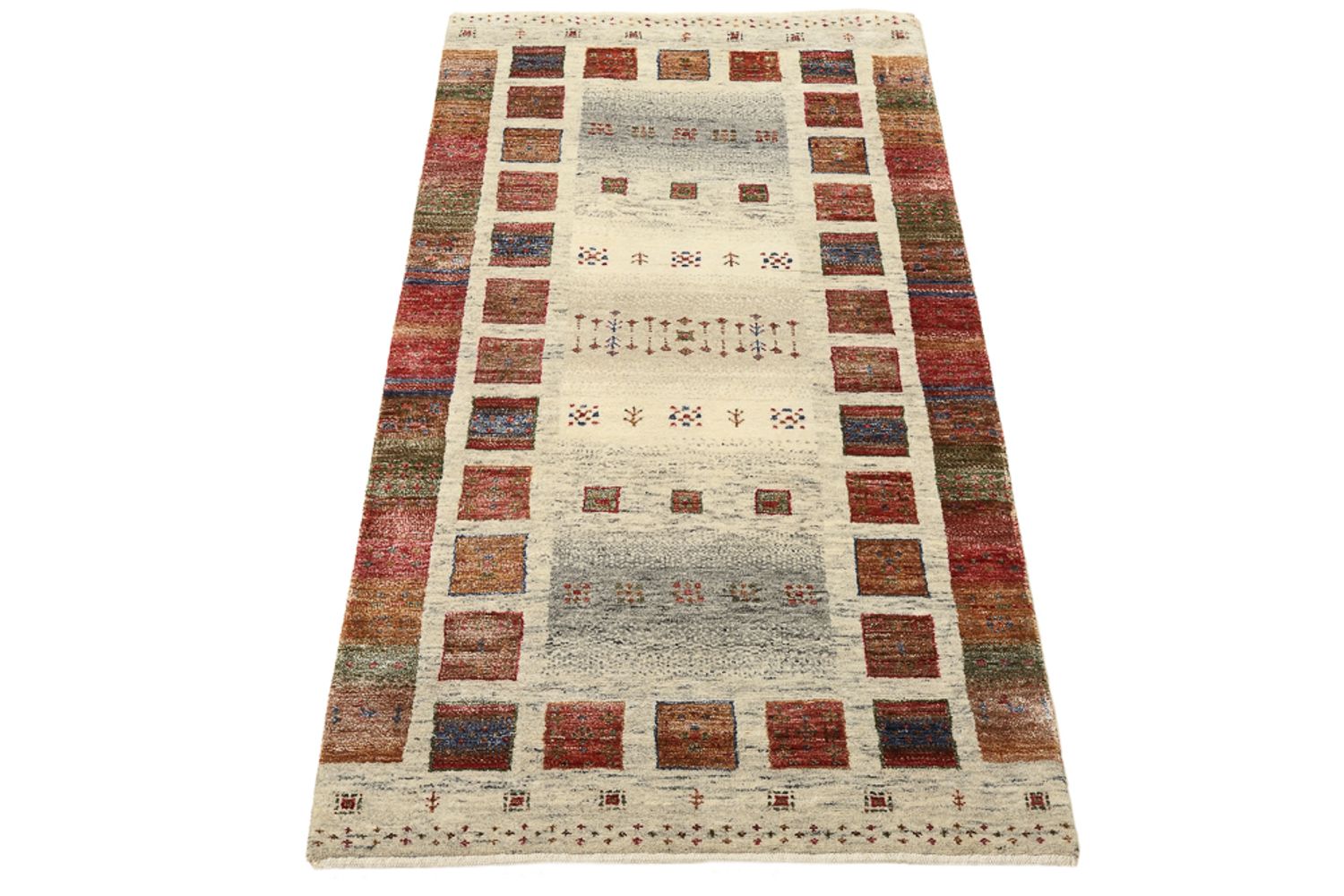 Gabbeh-tæppe - Loribaft Indus - 141 x 76 cm - flerfarvet