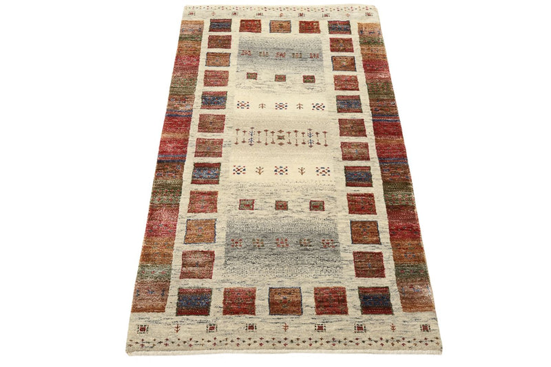 Gabbeh-tæppe - Loribaft Indus - 141 x 76 cm - flerfarvet