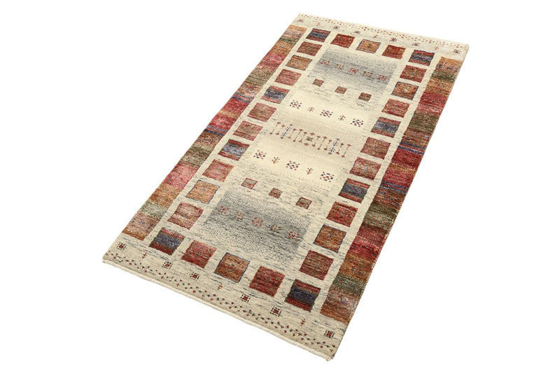Gabbeh-tæppe - Loribaft Indus - 141 x 76 cm - flerfarvet