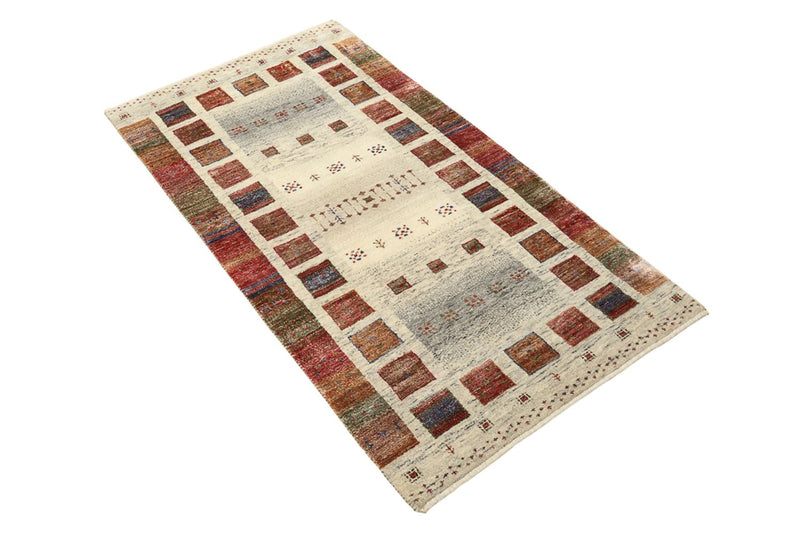 Gabbeh-tæppe - Loribaft Indus - 141 x 76 cm - flerfarvet