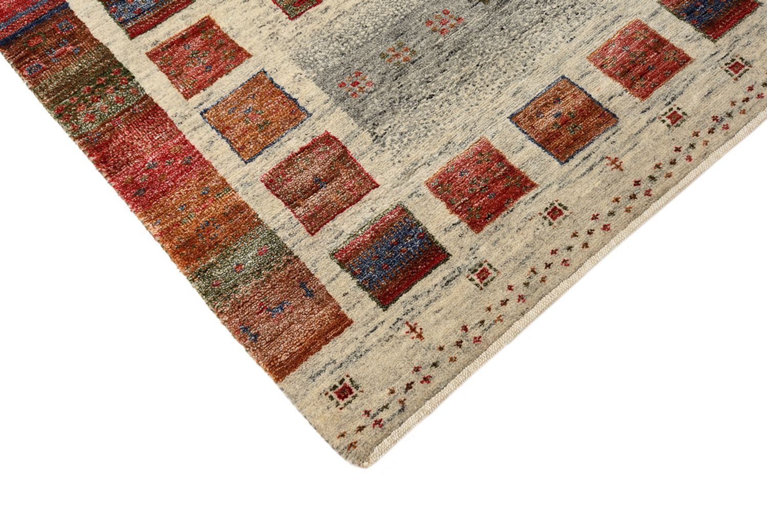 Gabbeh-tæppe - Loribaft Indus - 141 x 76 cm - flerfarvet