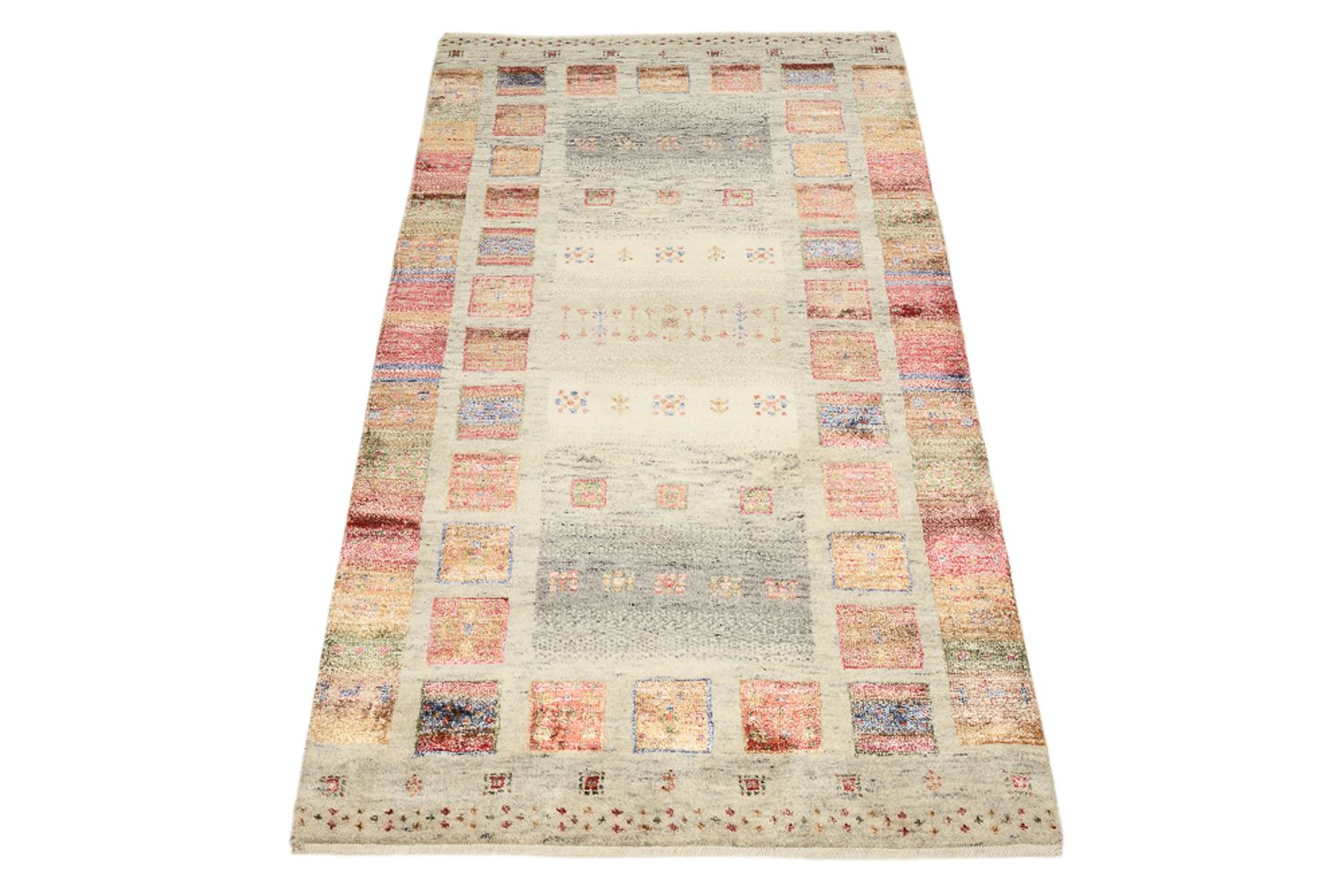 Gabbeh-tæppe - Loribaft Indus - 141 x 76 cm - flerfarvet